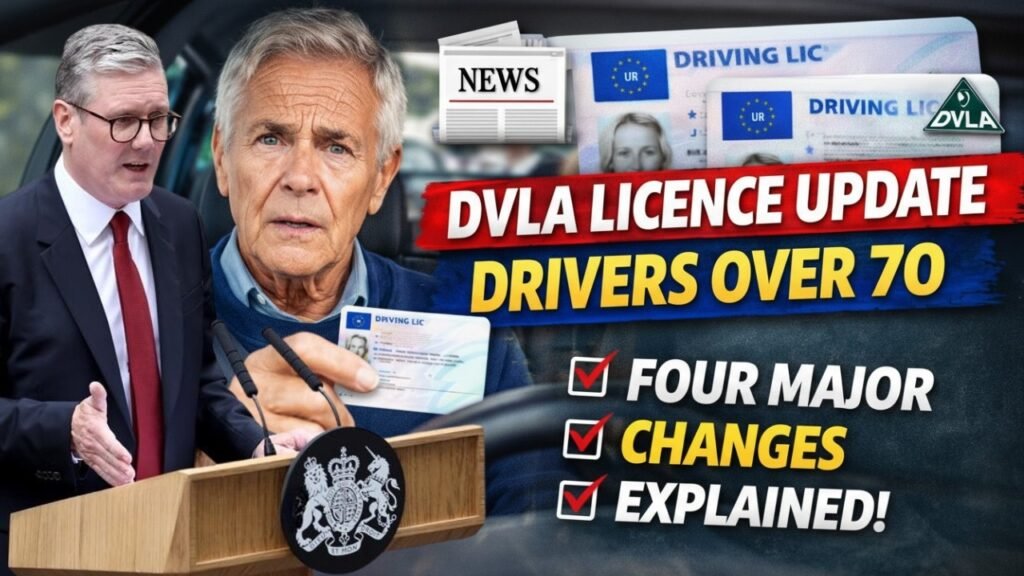DVLA licence renewal over 70